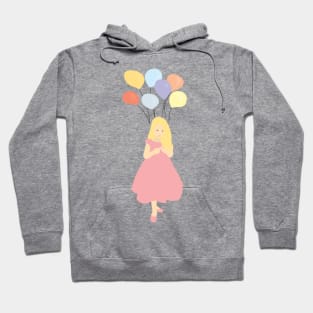 Girl and Balloons Hoodie